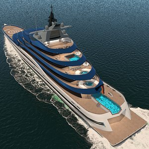 Deep Blue Yacht Dynamic Simulation 3D