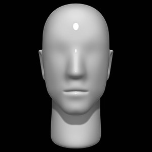 mannequin head man 3D model