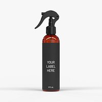 Plastic Cosmo Round Trigger Spray Bottle 8oz-A