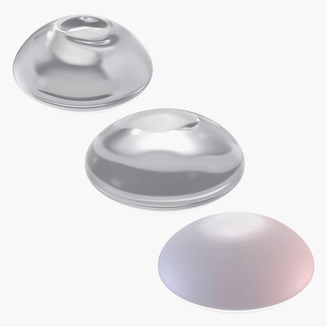 Female Breast Implants Collection 3D model preview