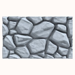3D model Stone Wall 198
