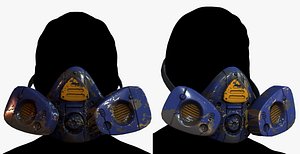 3D Gas mask respirator scifi futuristic 3D model