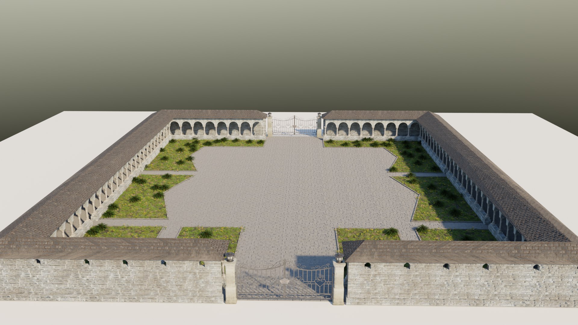 Medieval Castle Full 3D Model - TurboSquid 2146035