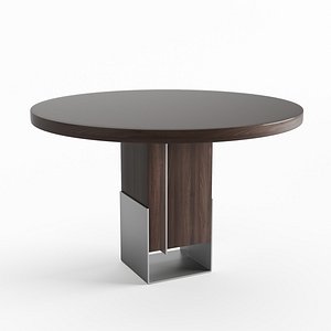 Table Circle Wood model