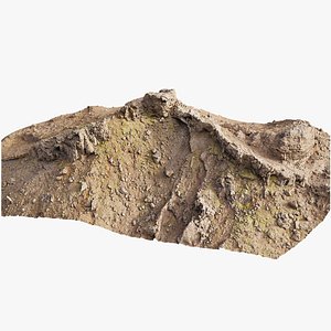 3D Cliff Mountain Peak Scan