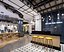 Salon de coiffure de style loft industriel