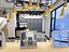 Salon de coiffure de style loft industriel