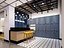 Salon de coiffure de style loft industriel
