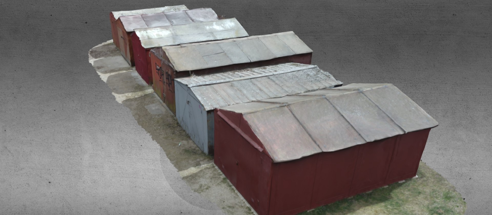 Rusted Metal Garages 3D - TurboSquid 1808672
