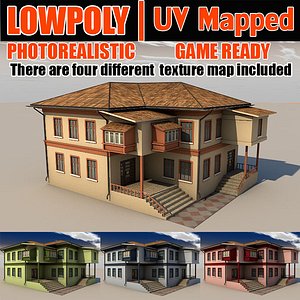 Lowpoly building LPBldX44