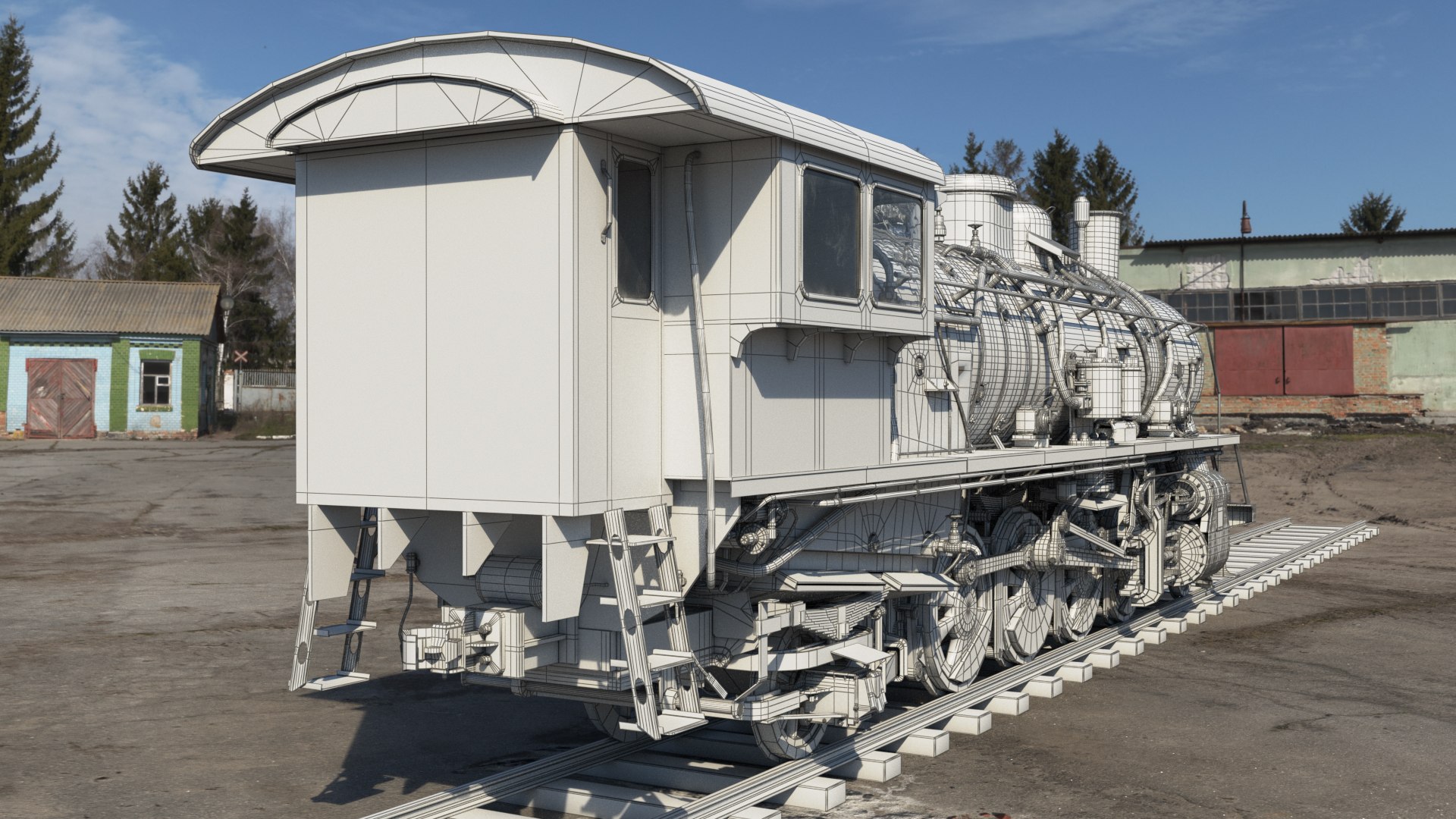 Steam Locomotive 3D model - TurboSquid 1759423