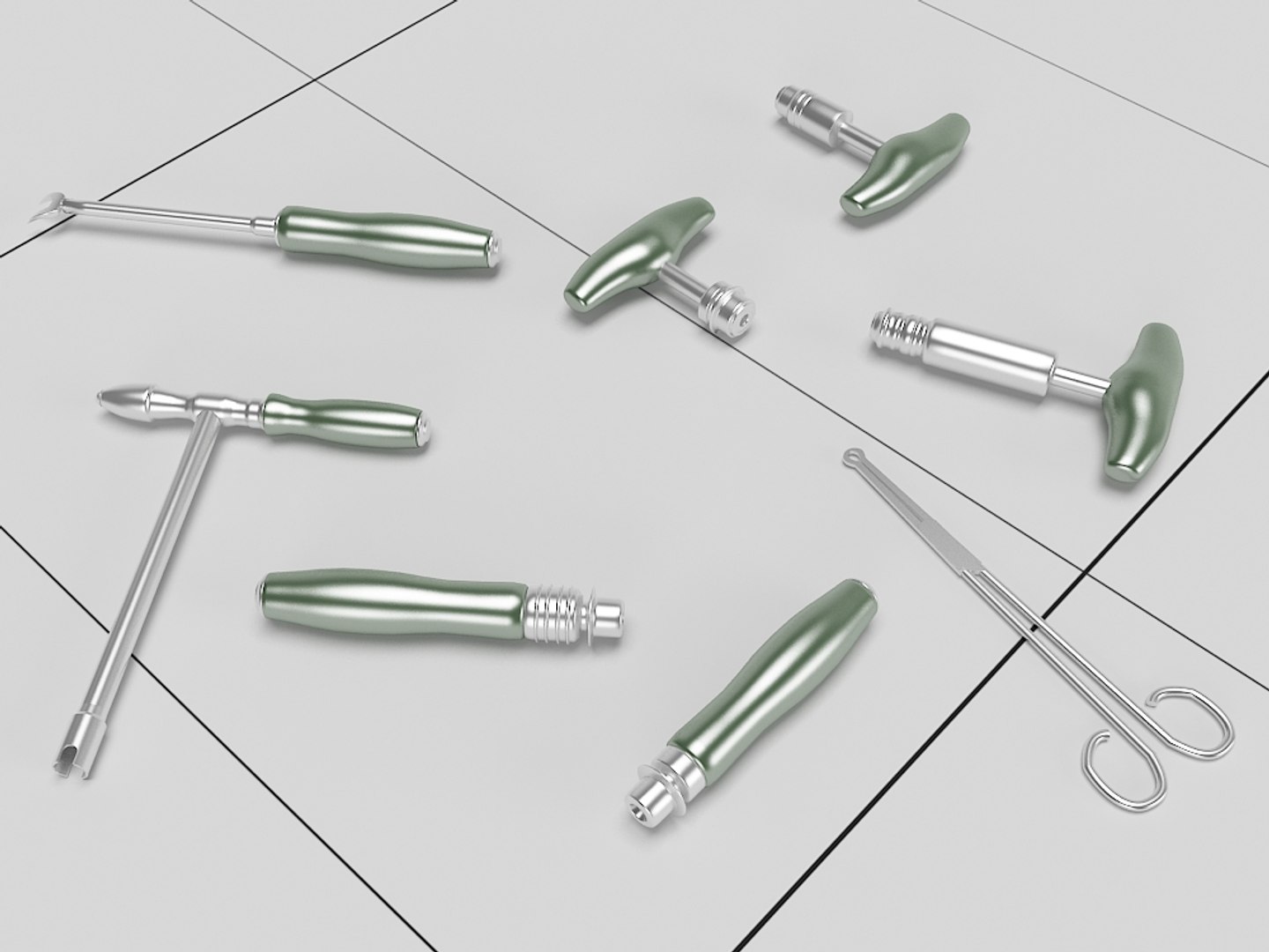 medical instruments collections 3d 3ds