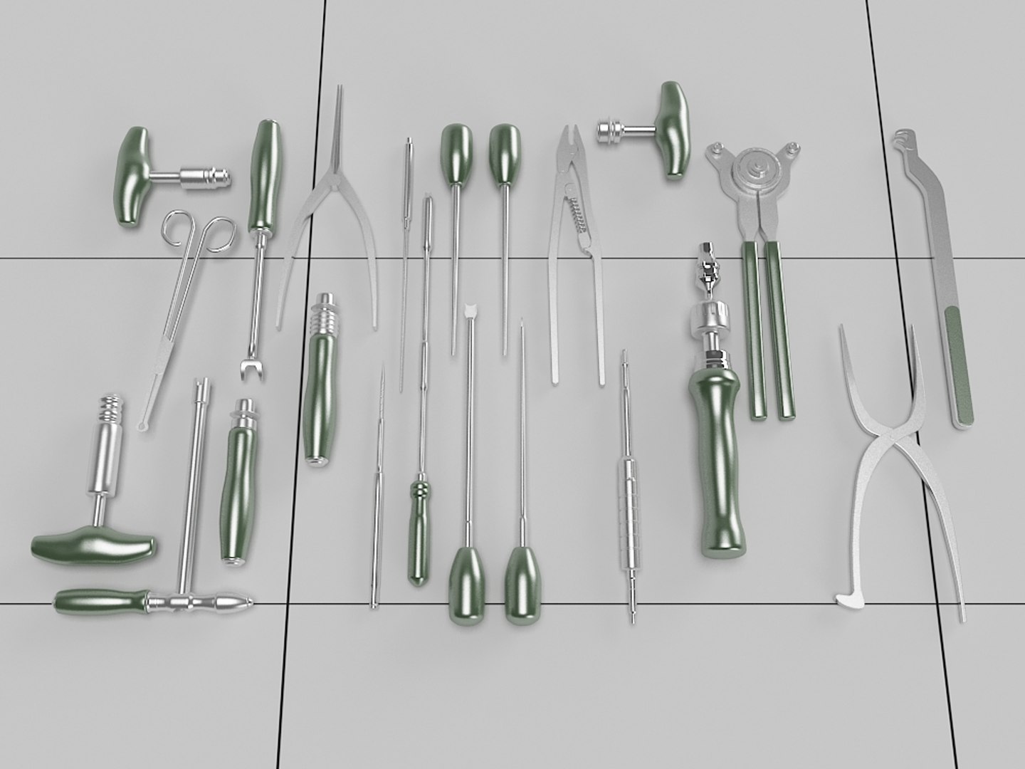 medical instruments collections 3d 3ds
