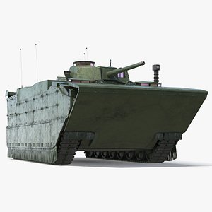 3D model Tracked Amphibious Infantry Vehicle Wet Hull