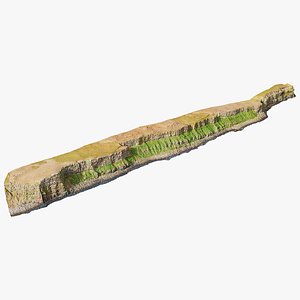 3D Coastal Cliff Formation - 3D PBR Model model
