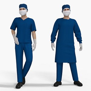 3D Surgeon Doctor Rigged