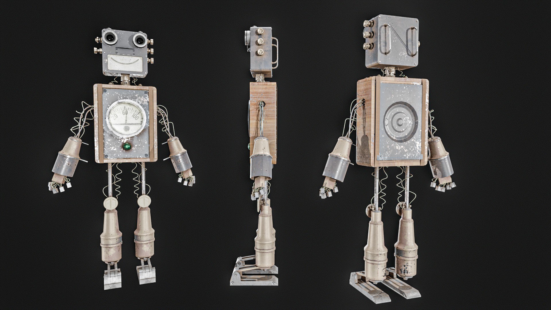 Rusty Robot 3D Model - TurboSquid 2426922
