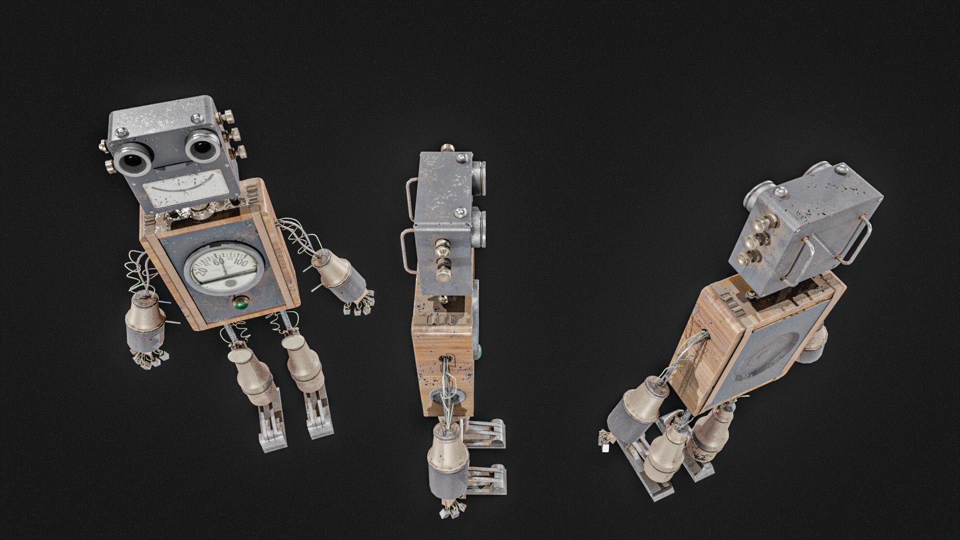 Rusty Robot 3D Model - TurboSquid 2426922