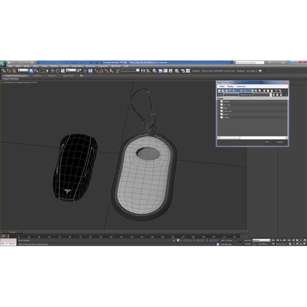 3d Tesla S Key Fob Model