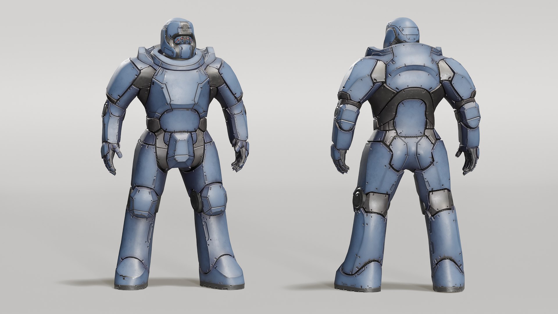Soldier In Power Armor - Rigged 3D Model - TurboSquid 2379155