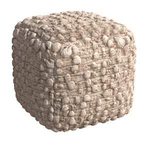 3D Bernhardt Interiors  Kai Fabric Ottoman model