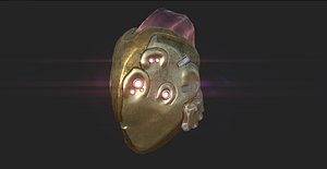 3D helmet pbr crystal