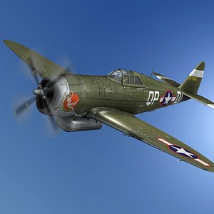 republic p-47d thunderbolt - model