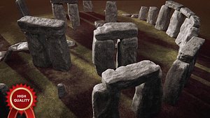 stonehenge representation 3d 3ds