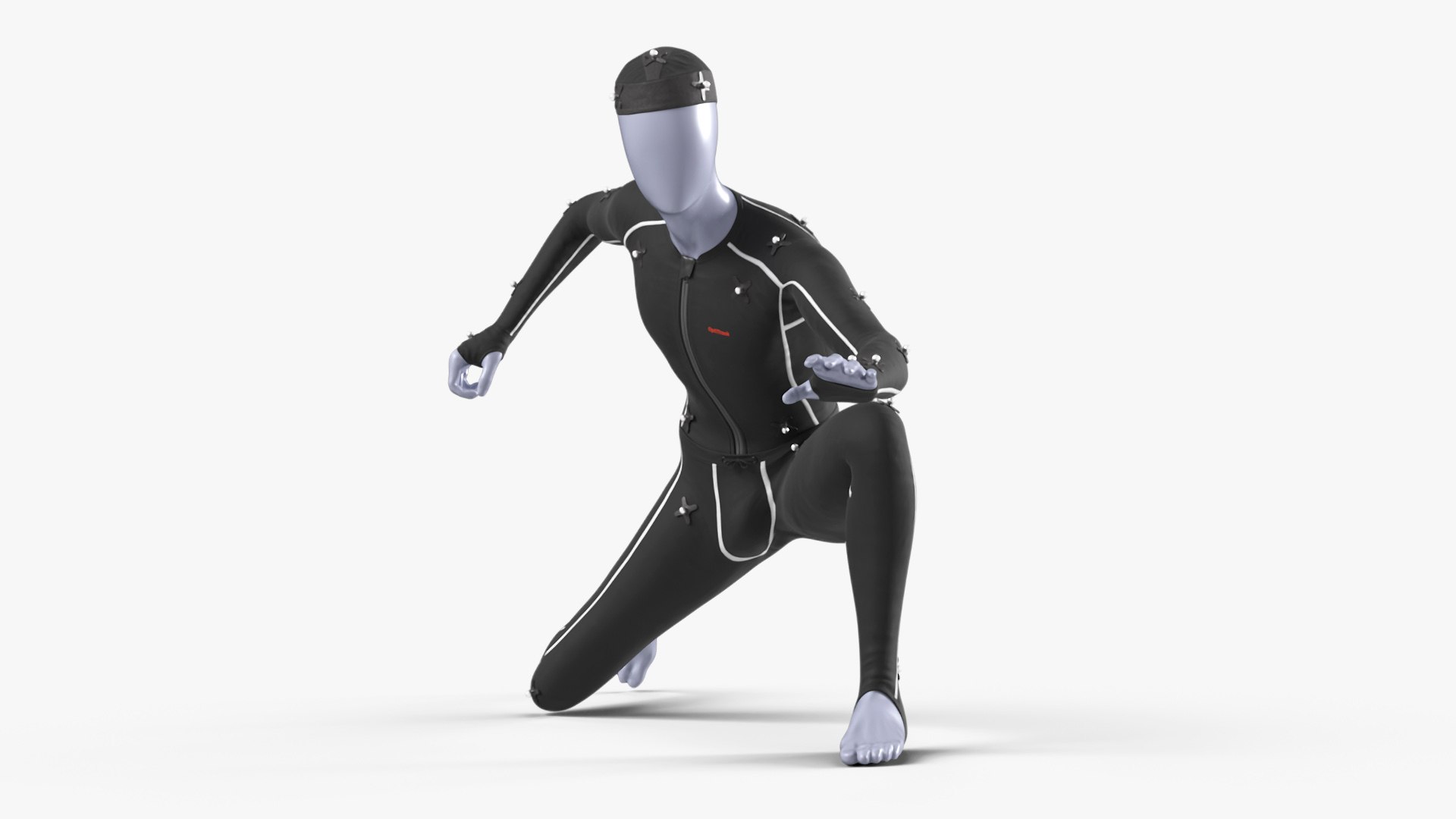 OptiTrack Motion Capture Suit Human Figure 3D model preview