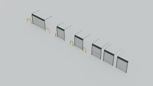 Industrial garage Doors model