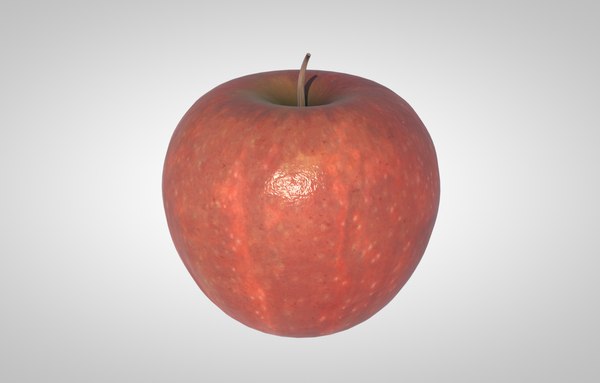 3D model apple fruit food
