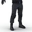 SWAT Man Asian Rigged 2 para Cinema 4D Modelo 3D