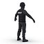 SWAT Man Asian Rigged 2 para Cinema 4D Modelo 3D