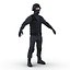 SWAT Man Asian Rigged 2 para Cinema 4D Modelo 3D
