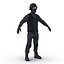 SWAT Man Asian Rigged 2 para Cinema 4D Modelo 3D