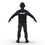 SWAT Man Asian Rigged 2 para Cinema 4D Modelo 3D