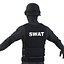 SWAT Man Asian Rigged 2 para Cinema 4D Modelo 3D