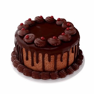 3D Chocolate cake