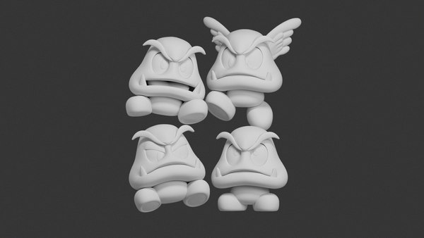 modelo 3d Enemigo de Super Mario Goomba - TurboSquid 2193259