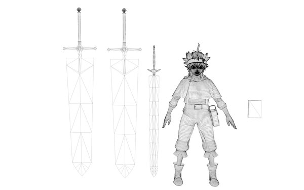 3D asta rigging - black - TurboSquid 1708374