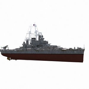 CA134 Des moines heavy cruiser 3D model