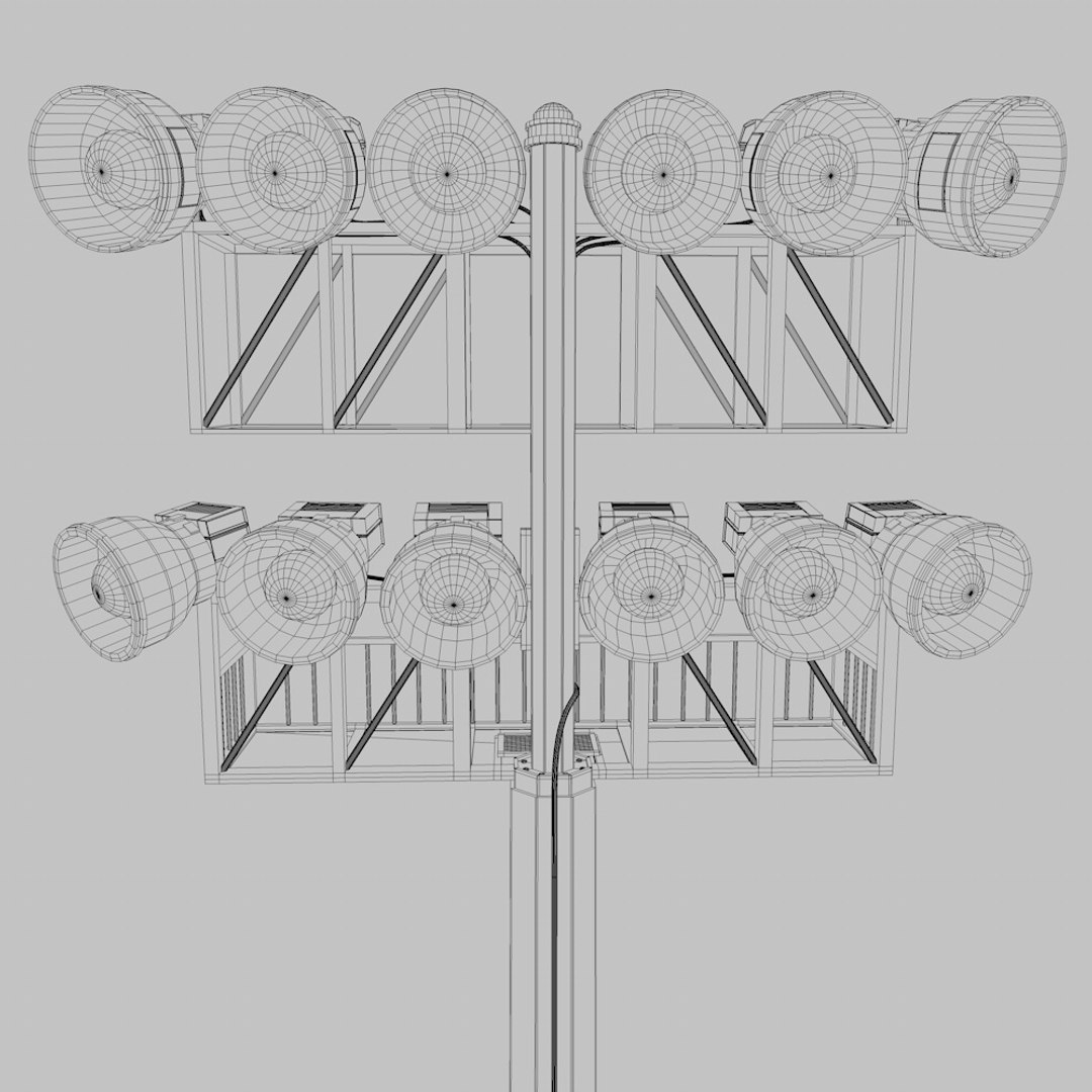 3d model stadium lighting