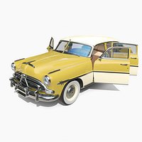 50s sedan with interior