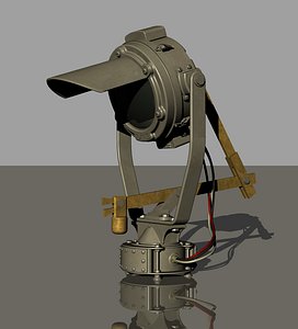 vintage search lamp 3D