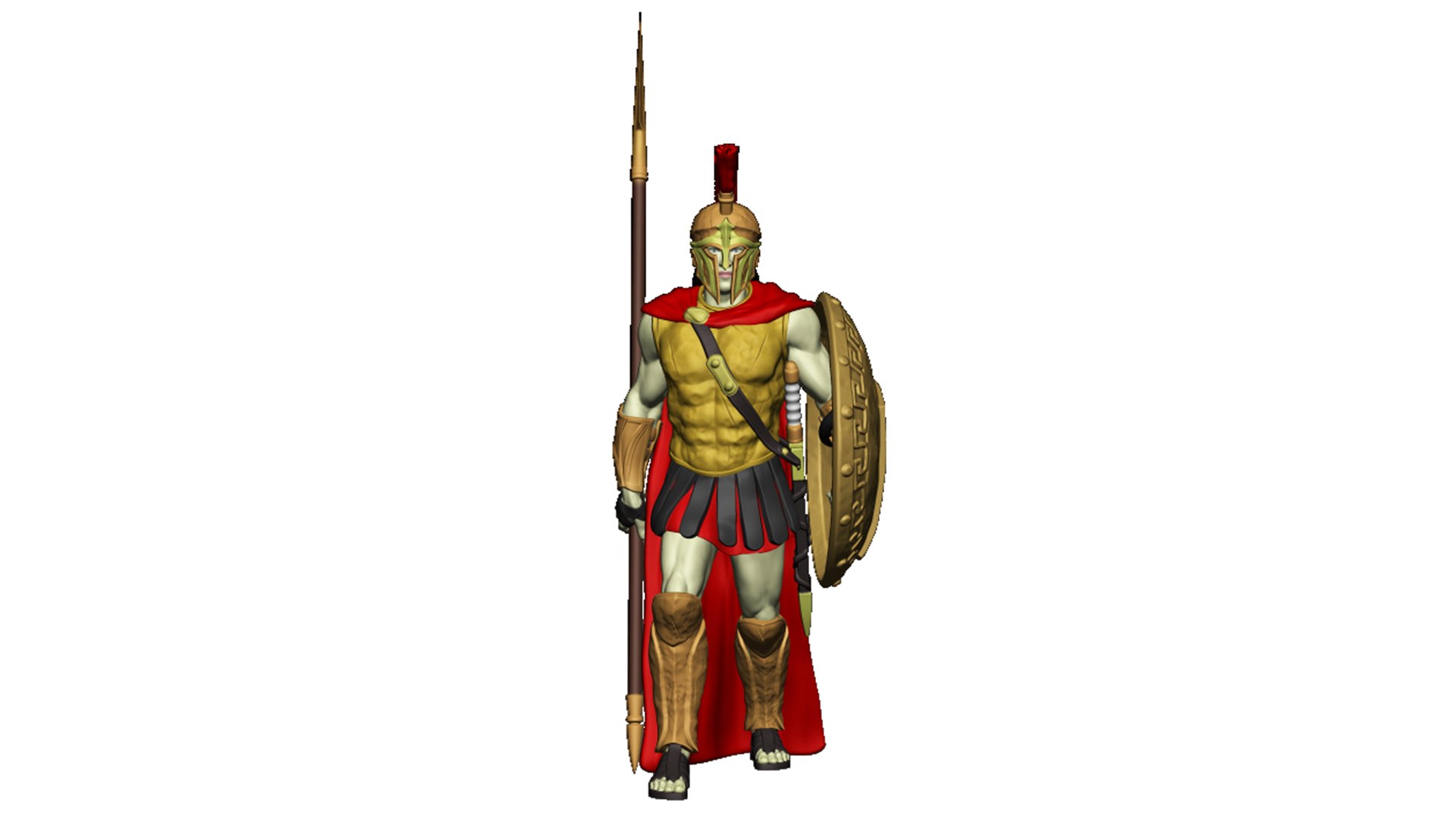 3D Model Spartan 9 Third Set Heavy Spartan Army - TurboSquid 2312838