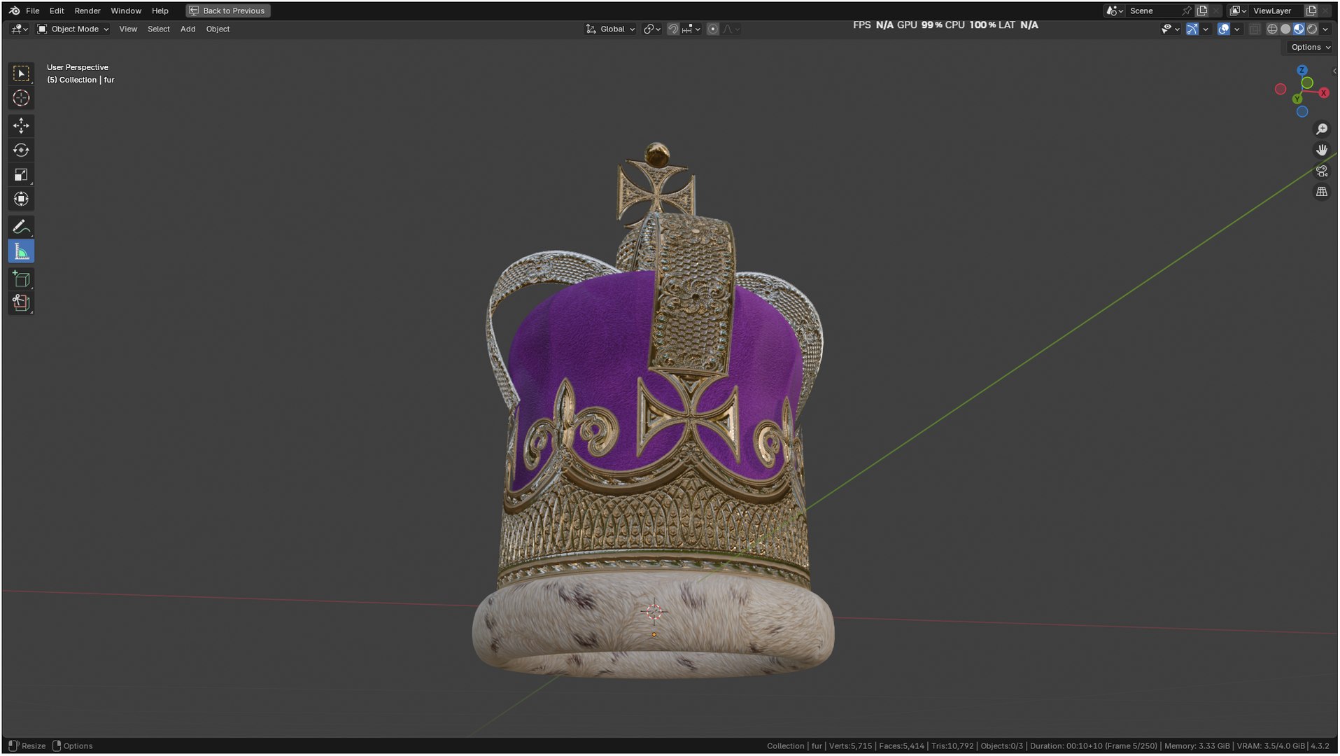 3D Crown https://p.turbosquid.com/ts-thumb/8y/Yk1uLU/41/screenshot20250213170700/png/1739445878/1920x1080/fit_q87/772aefa9181cefacbe06fb46fdae0e4639c97700/screenshot20250213170700.jpg
