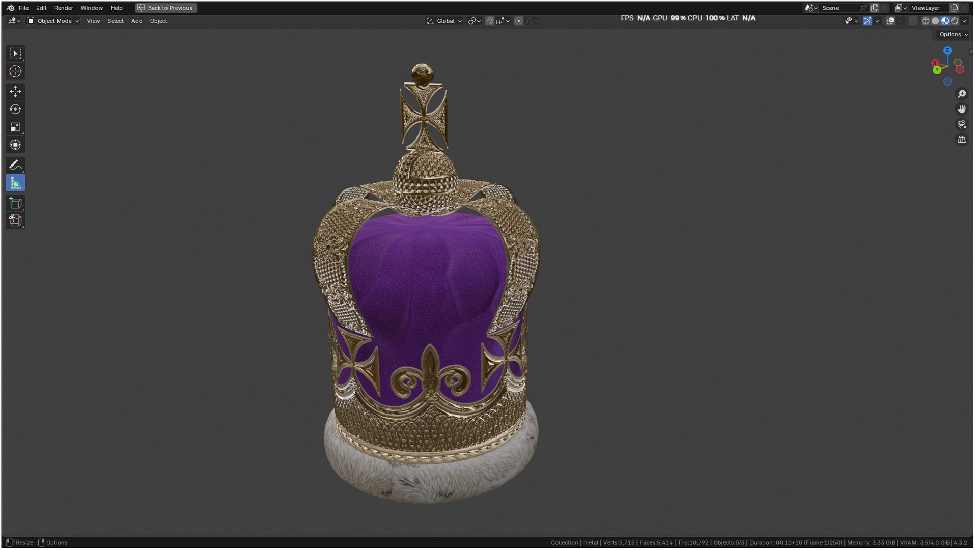 3D Crown https://p.turbosquid.com/ts-thumb/8y/Yk1uLU/Qm/screenshot20250213170153/png/1739445432/1920x1080/fit_q87/49fced6530ec1d33f16665806af2c9f979e0502b/screenshot20250213170153.jpg