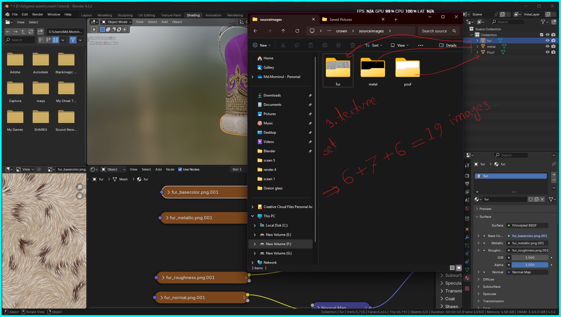 3D Crown https://p.turbosquid.com/ts-thumb/8y/Yk1uLU/UA/screenshot20250213164938/png/1739444459/1920x1080/fit_q87/0b2bd9f1e1a2ea0a531c5d4176600b78bf4747d5/screenshot20250213164938.jpg