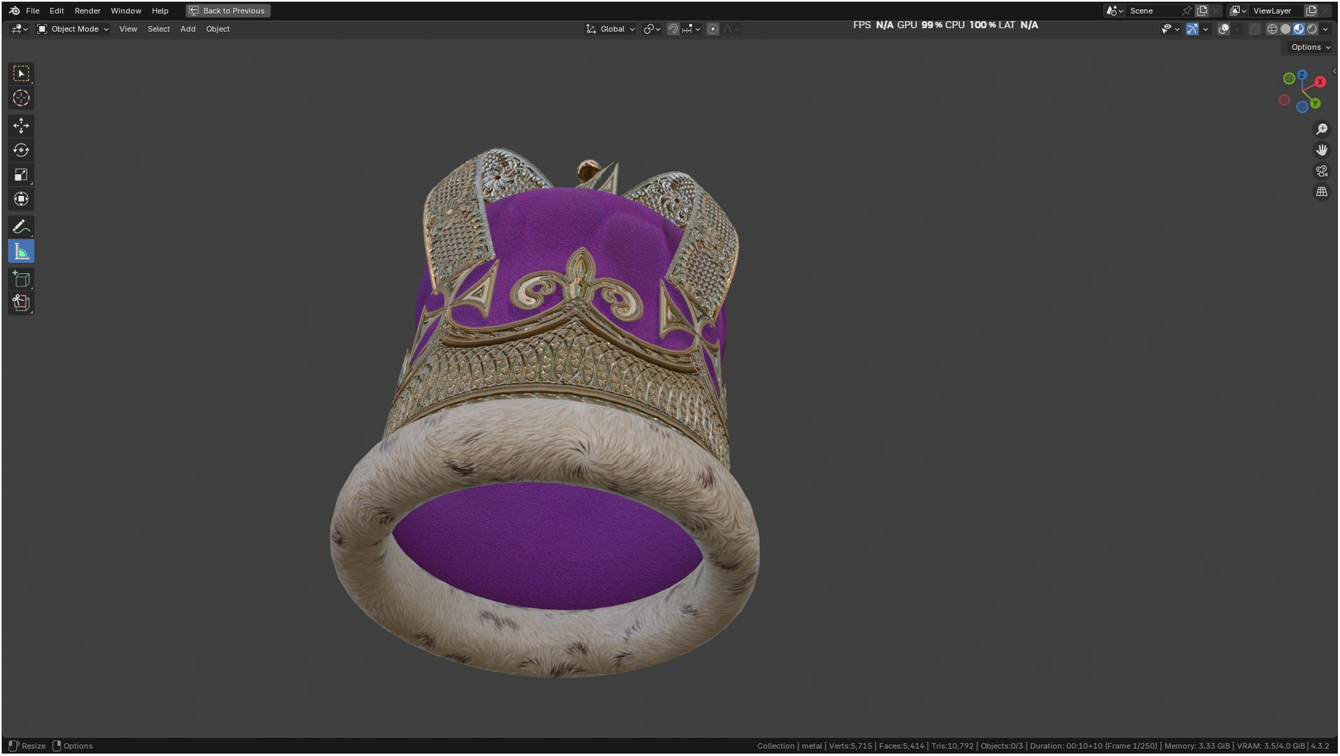 3D Crown https://p.turbosquid.com/ts-thumb/8y/Yk1uLU/eN/screenshot20250213170217/png/1739445704/1920x1080/fit_q87/8a9e9f95b2758ead4c0241fa5bddbdd069c11a4d/screenshot20250213170217.jpg