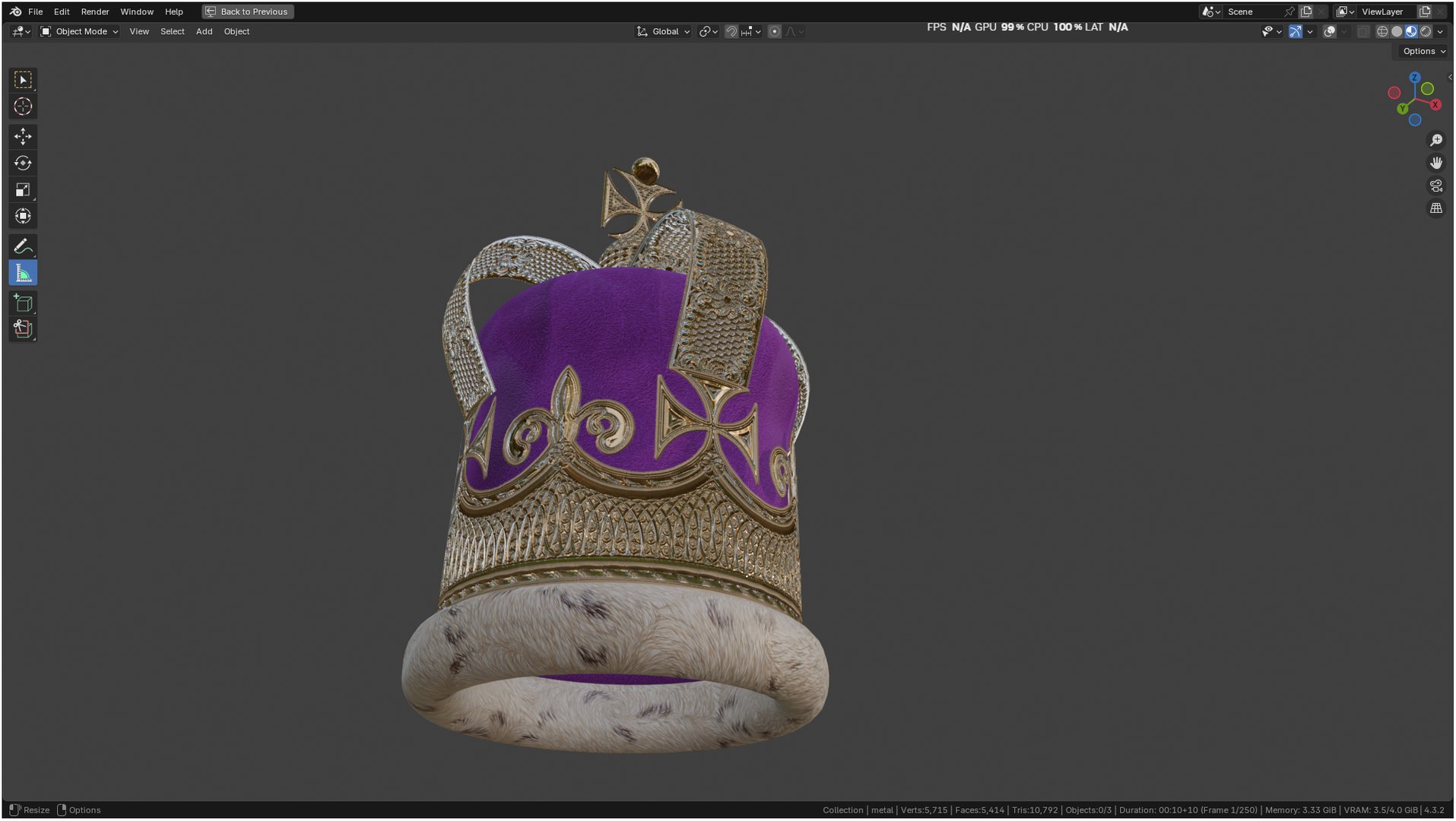 3D Crown https://p.turbosquid.com/ts-thumb/8y/Yk1uLU/mP/screenshot20250213170156/png/1739445470/1920x1080/fit_q87/b41a3076488edfcbd62280936bdd9b985d7a6a3b/screenshot20250213170156.jpg
